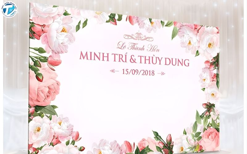 In phông bạt đám cưới